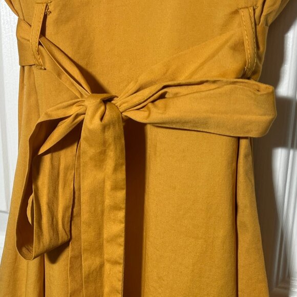 Vintage Style Petalo Golden Yellow Dress - Small - Picture 7 of 8